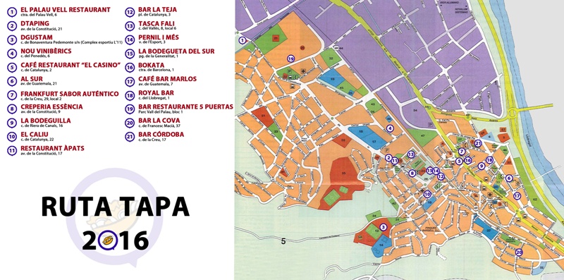 Mapa RUTA TAPA 2016