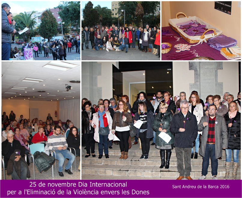 Dia Internacional Eliminació Violència envers les Dones SAB collage