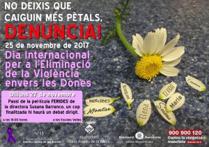 Cartell acte contra la violència masclista