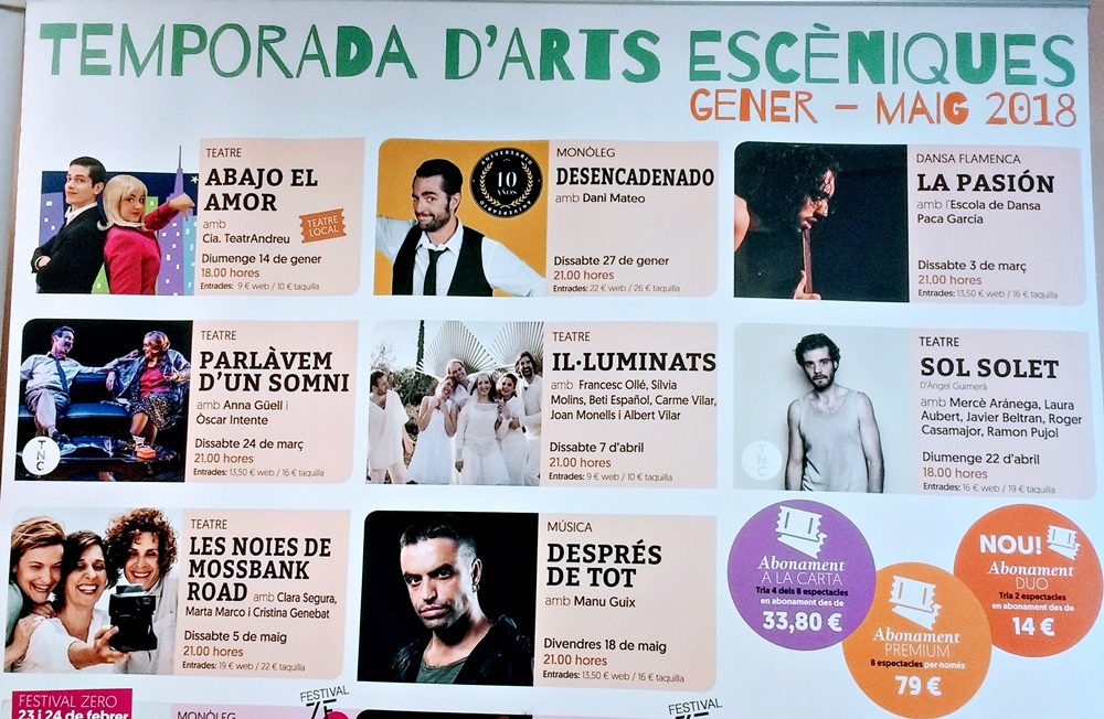 TEMPORADA TEATRE NURIA ESPERT 2018