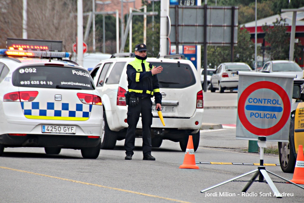 Control alcoholèmia Policia Local Sant Andreu de la Barca