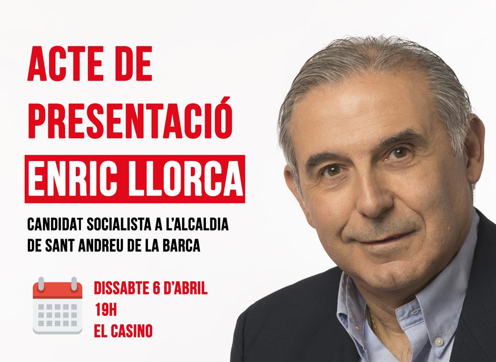 cartel acto presentación pscsab ENRIC LLORCA