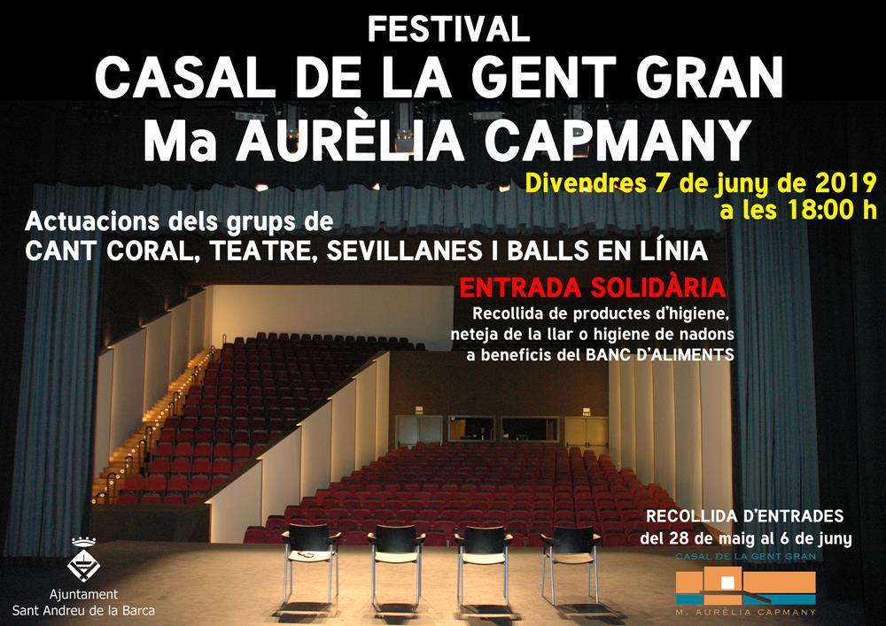 Cartell Festival Casal de la gent gran