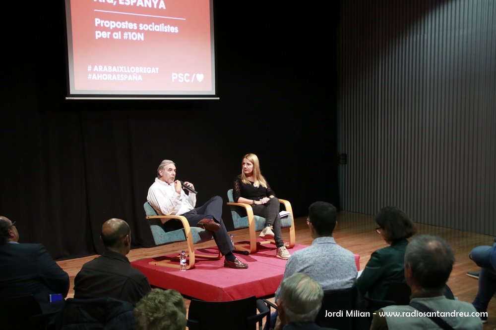 Acte PSC 23 octubre - Sònia Guerra i Enric Llorca 01