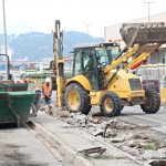 Obres de conversió de la carretera en una rambla urbana  01