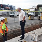 Obres de conversió de la carretera en una rambla urbana  03