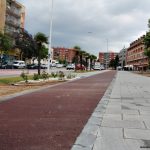 Obres de conversió de la carretera en una rambla urbana  06