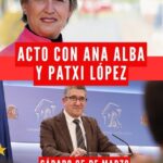 acte Ana Alba. Patxi López