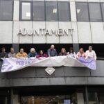 Pancarta 25N Ajuntament Sant Andreu Barca