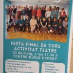 Cartell Festa Final de curs teatre gent gran 2025