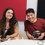 Maria Archs, de la secció jove del CE Pi Tallat, i Omar Pinto, membre de l’Agrupa.