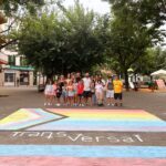 Transversal pintada bandera orgull